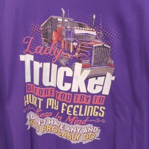 Lady Trucker graphic Tee size 3x EUC